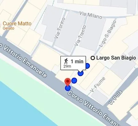 Intero Appartamento Nel Centro Storico A Un Passo Dal Lungomare Con 3 Camere Extra Large * Diamante